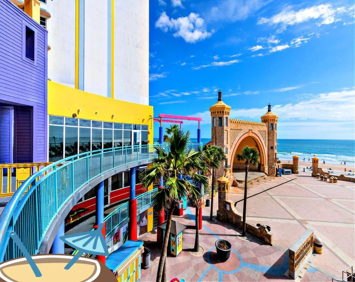 Vacation In Comfort And Luxury - 1 Bedroom Direct Oceanfront - Wyndham Ocean Walk Resort 1706 Daytona Beach